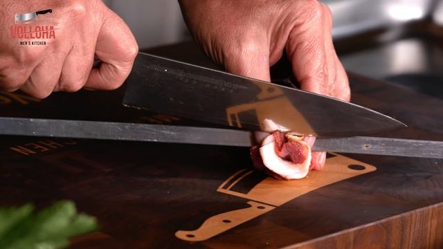 Рулетики на шампурах. Шашлык из телятины с курдюком.