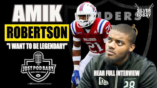 Raiders Amik Robertson Joins Just Pod Baby and Declares: "I Want to be Legendary смотреть онлайн