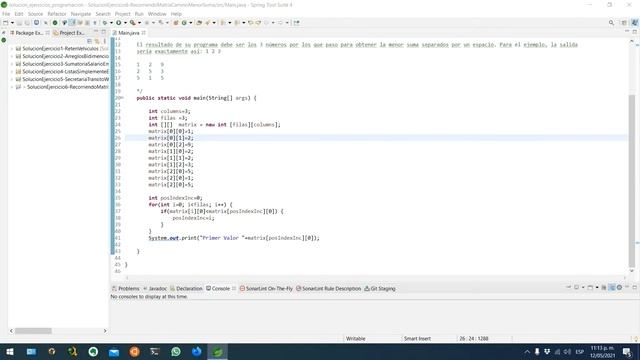 Resolviendo Ejercicios de Programación - Ejercicio #6 Recorriendo Matriz Buscando Camino Menor VERS смотреть онлайн