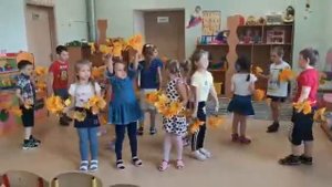 Осенний танец в подготовительной группе