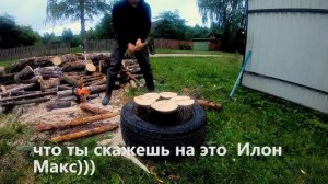 самый лучший способ колоть дрова, Sloow mo, колун для дров