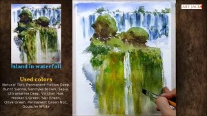 Watercolor subtitles lecture | Until your hand remembers! | Iguazu Falls [ART JACK]