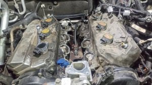 Mitsubishi Pajero двс 3.8 замена уплотнительного кольца патрубка печки.