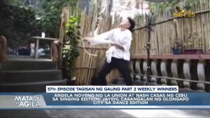 Angela Noveno at Nash Casas sa singing ed.; Jayehl Carangalan sa dance ed., TNG weekly winners