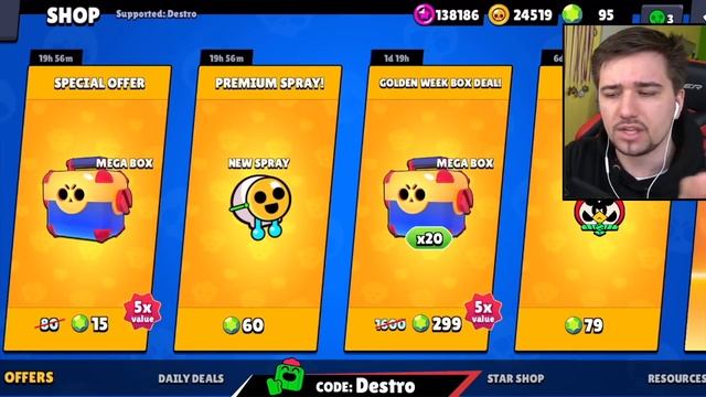 MEGA SHOP OPENING! ? SECRET PINY a BRAWL PASS!  Brawl Stars