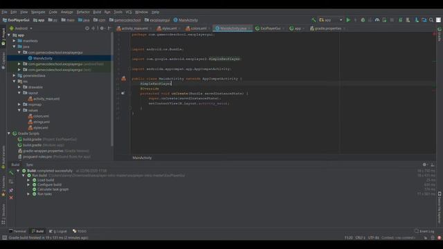 Simple Exoplayer(Latest dependency) with PlayerView to stream audio android studio смотреть онлайн
