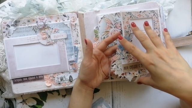 Обзор свадебного фотоальбома / СКРАПБУКИНГ / "7th Heaven" / Mintay paper смотреть онлайн