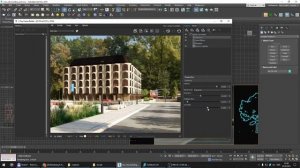 Making of multipurpose building. 3ds Max, Substance painter, V-ray, Photoshop