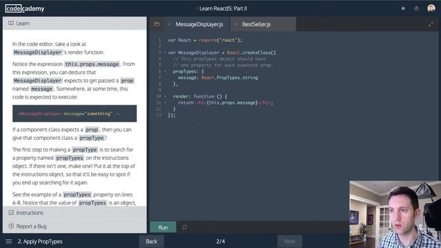 Let's Code Live :: Codecademy Learn ReactJS - 8 смотреть онлайн