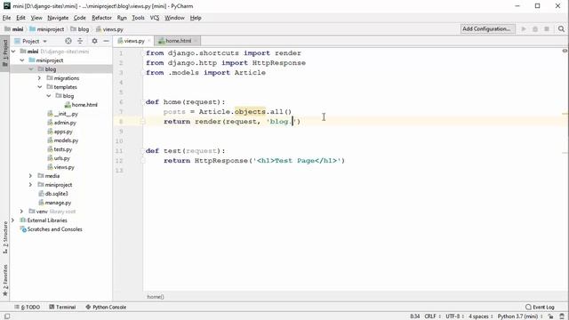 Урок 7. Django. Быстрый старт. Шаблоны