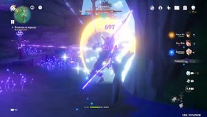 Хаяси из Тануки в лесу - 3 барьер очищение от скверны Genshin Impact