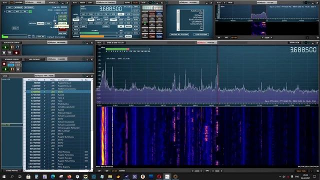 Антенна MLA-30+ на балконе в Москве и приемник SDRplay RSP1A на 80 метровом диапазоне смотреть онлайн
