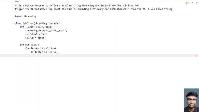 Write a Python Program to Define a Subclass Using Threading And Instantiate The Subclass And Trigge