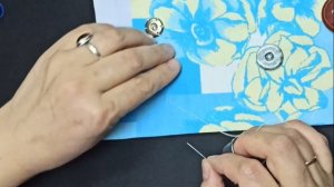 Пришивание кнопки