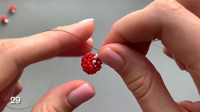 Грибочки из бисера своими руками🍄❤✨ смотреть онлайн