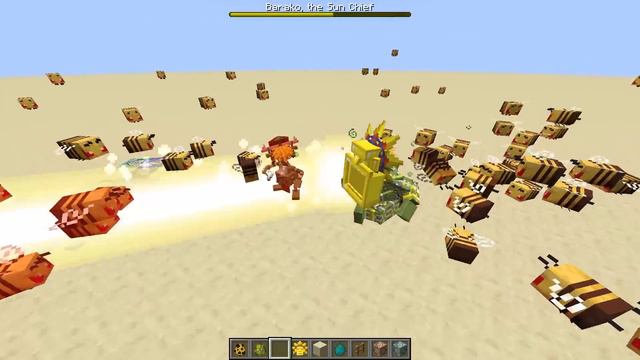 Barako The Sun Chief vs All Minecraft Mobs x100 - Barako (Mowzie's Mobs) vs All Mobs Army