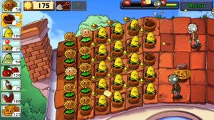 PLANTS VS ZOMBIES ROOF LEVEL 4