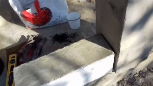 Лайфак как вывести ноль газоблоком. Если не ровная поверхность.