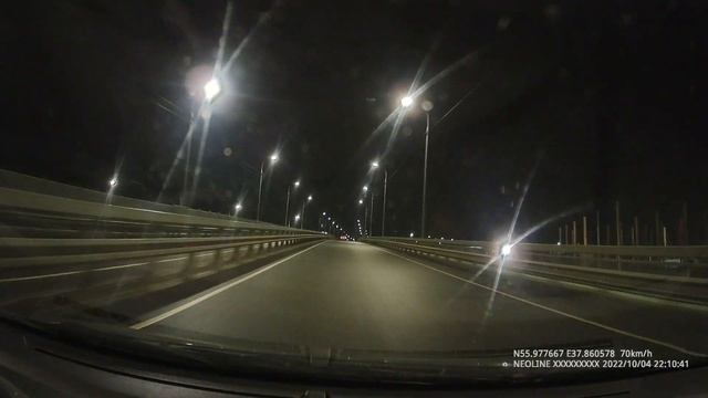 На машине. Москва - Пушкино 04.10.22. Driving in Russia. смотреть онлайн