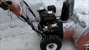 Снегоуборщик – думпер (самоходная тележка для перевозки груза) в работе 5лет.