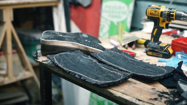 Ремонт подошвы автомобильной покрышкой смотреть онлайн