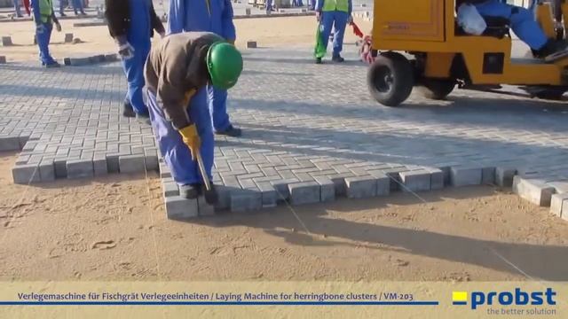 Probst VM203 машина для укладки брусчатки смотреть онлайн
