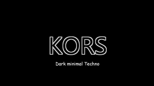 KORS | Dark minimal Techno | Dj mix