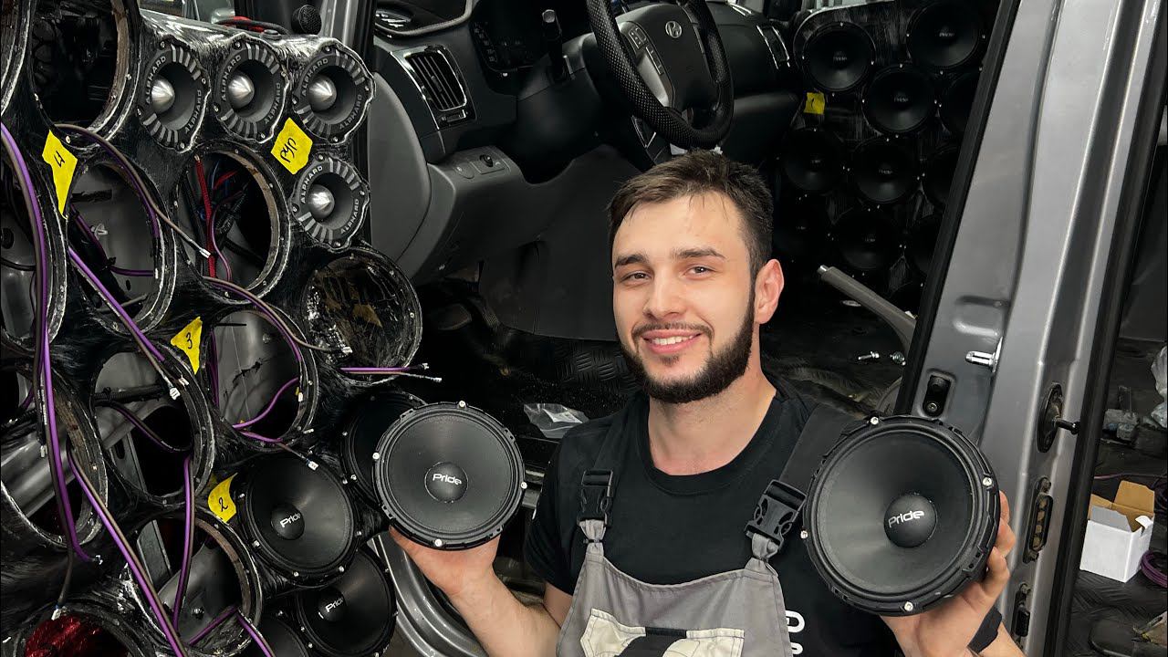 Pride Solo Neo 300 в двери . Собираем Автозвук за 1 млн. рублей в проект СТАВРЕКС Hyundai Starex