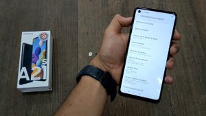 Samsung A21S how to put Sim card and SD card