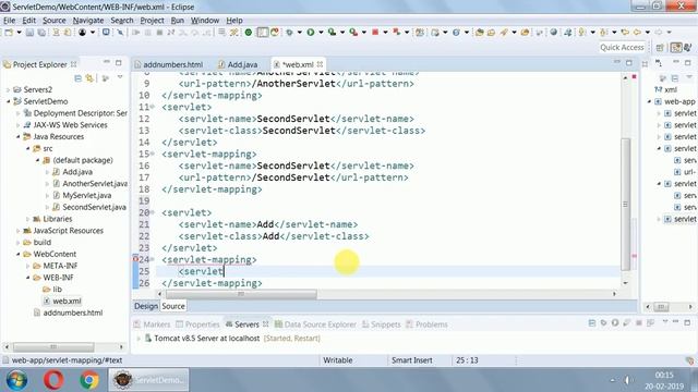 7 Servlet Add Two Numbers смотреть онлайн