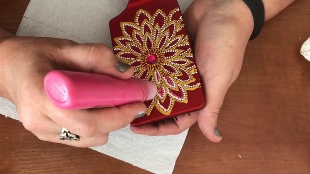 512. Декор расчески. Точечная роспись. Comb decoration. Dot painting. смотреть онлайн