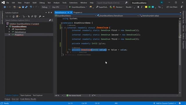 Enum Classes and Enum Structs