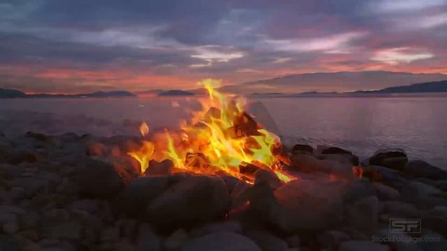 Шрила Прабхупада  джапа (гитара, огонь) - japa meditation (guitar, fire)