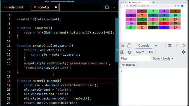 JavaScript Dynamic Grid Lesson 4 Free Online Course JavaScript DOM