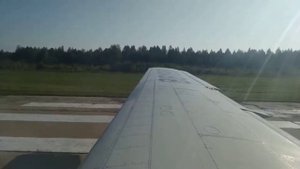 Як-40 ""Вологодское авиапредприятие"", взлет в а/п Вологда #Yak40 #Yakovlev