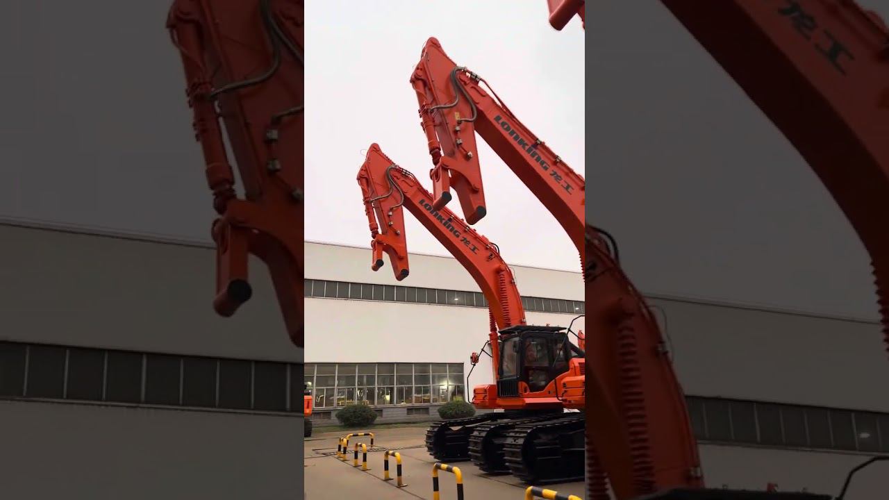 Цеха сборки экскаваторов Lonking. Экскурсия по заводу Lonking смотреть онлайн