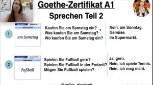 Как сдать Goethe-Zertifikat A1 Sprechen Teil 2? Подготовка к экзамену А1. Немецкий язык