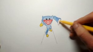 Рисуем Хаги Ваги из игры Poppy Playtime