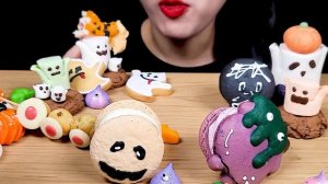 ASMR 할로윈 디저트 먹방??│젤리, 마카롱, 마시멜로│Halloween dessert MUKBANG│Jelly, macaron, marshmallow EATING SOUND