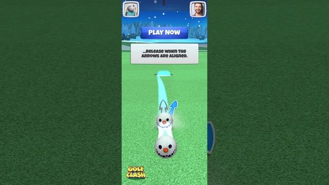 Golf Clash Snowman Quick Fire Golf Duels Playable Gaming Ad