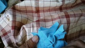 Прямоугольный коврик из треугольничков. Небольшой Мк.