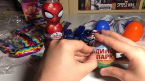 КИНДЕРЫ ДИНО ПАРК / КИНДЕРЫ С ПОЧТЫ / НОВЫЙ СЮРПРИЗ ОТ ТРОЛЛЕЙ И ЧЕЛОВЕК-ПАУК