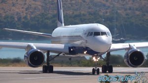 Transaero - Tupolev Tu-214 RA-64518 - Great Engine Sound Takeoff from Split airport SPU/LDSP