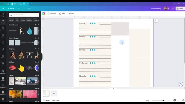Digital Or Printable Planner Canva Tutorial | Quick & Easy Weekly Planner Step By Step смотреть онлайн