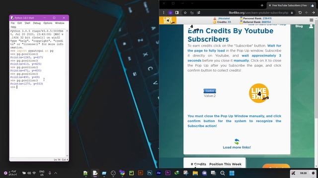 قرصنة موقع like4like.org باستخدام بايثون