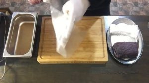 Вяленая говядина, маринованная в вине