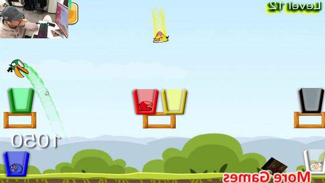 Angry Birds Drink Water 2 - TAKE AND SHOOT ALL THE COLOR BIRDS TO DIFFERENT WATER CUP! FULL LEVEL! смотреть онлайн