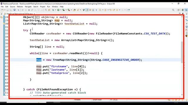 REST Assured API Testing Tutorial Chapter-09 | Data Driven Testing in Rest Assured using CSV