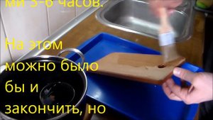 Пропитка разделочной доски маслом