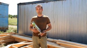 Напыляемый клей по дереву для каркасного дома. Клеим спаренные элементы, минимизируем мосты холода